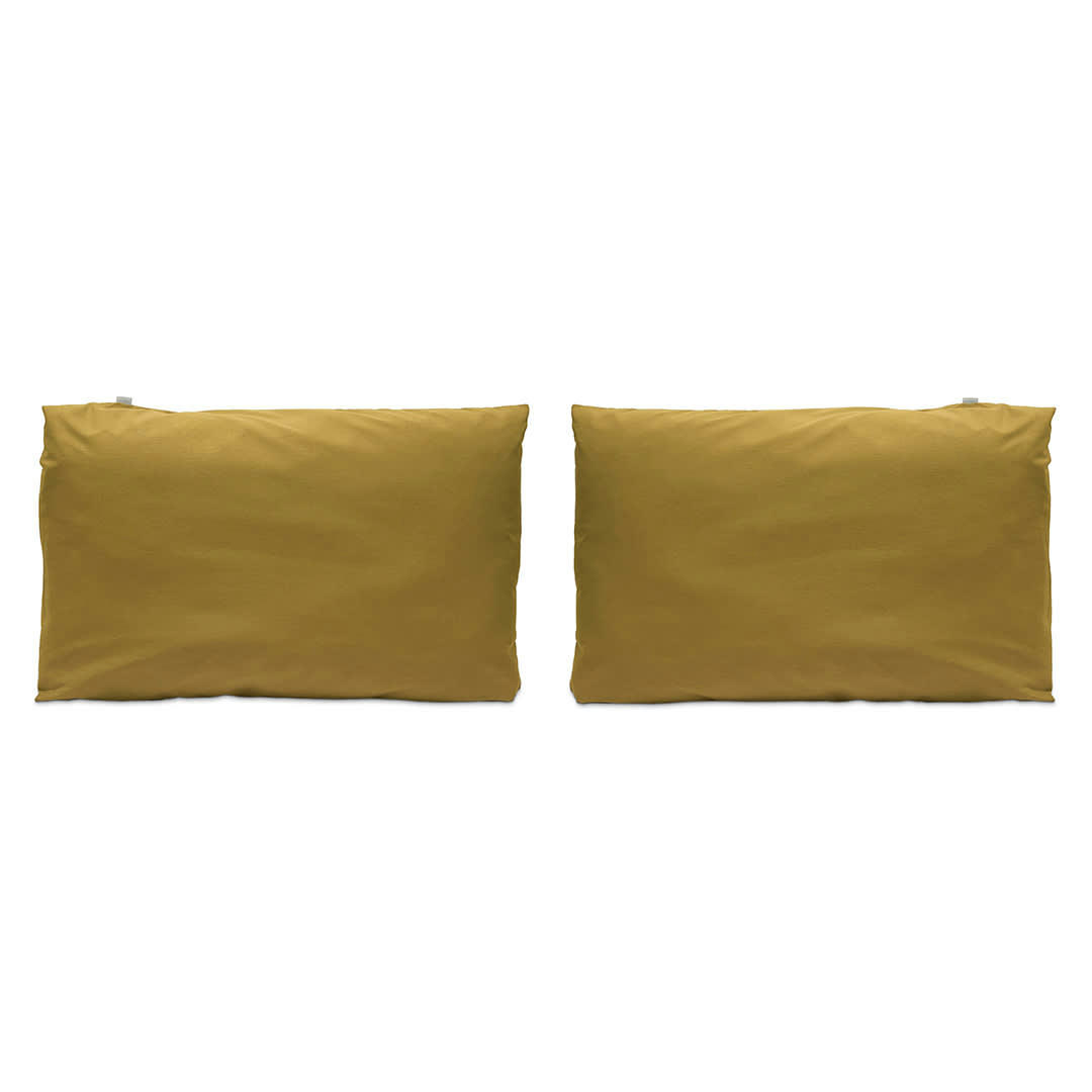 CASUAL TO - 2 Taies d'oreiller en coton 50x75  cm jaune