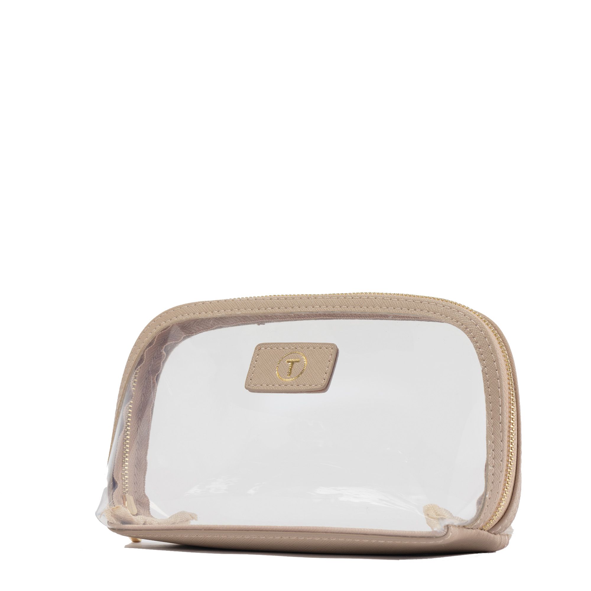 Transformulas Clear Cosmeti Case - Nude & Dust Bag