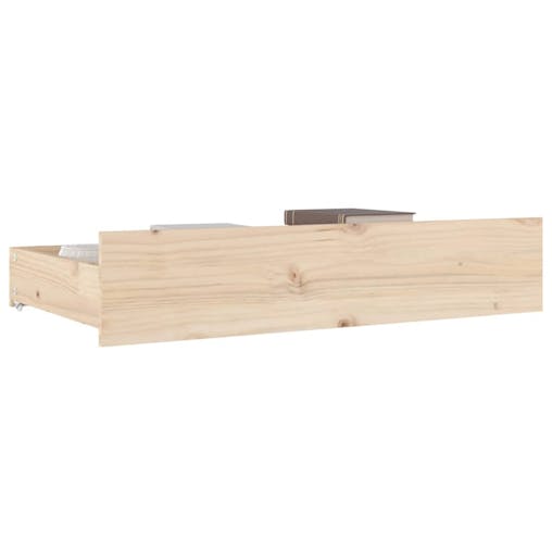 NNEVL Bed Drawers 4 pcs Solid Wood Pine