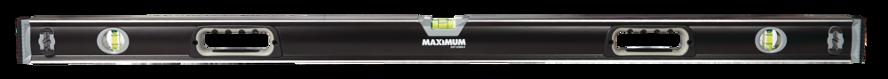 MAXIMUM Aluminum Box Spirit Level, 48-in, Black