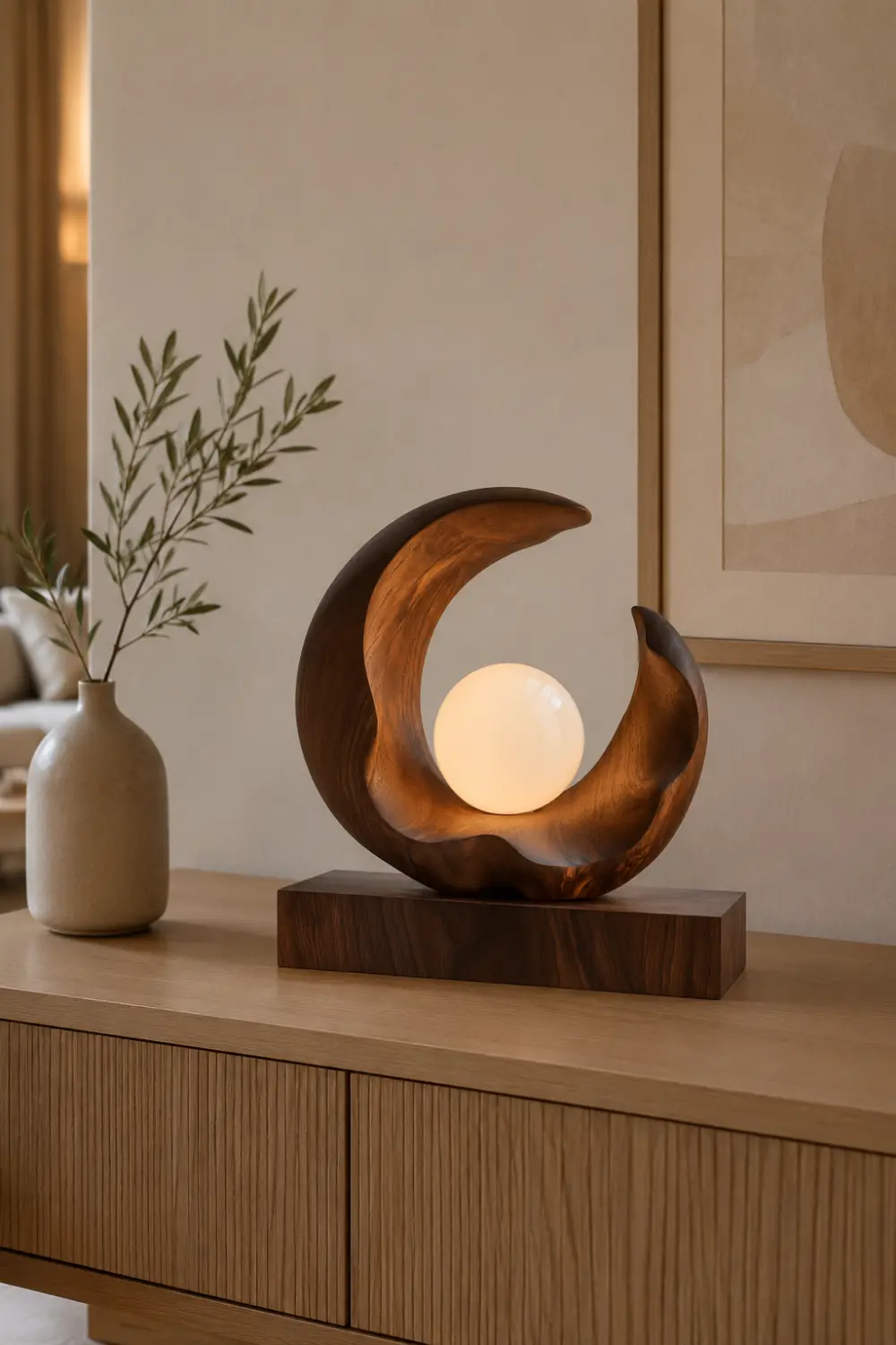 Wooden Art Lamp #WL091