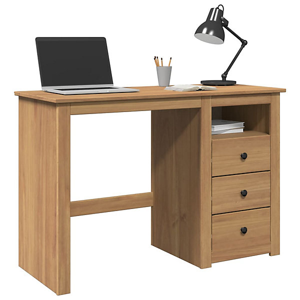 Bureau PANAMA 112x45x75 cm bois massif de pin vidaXL