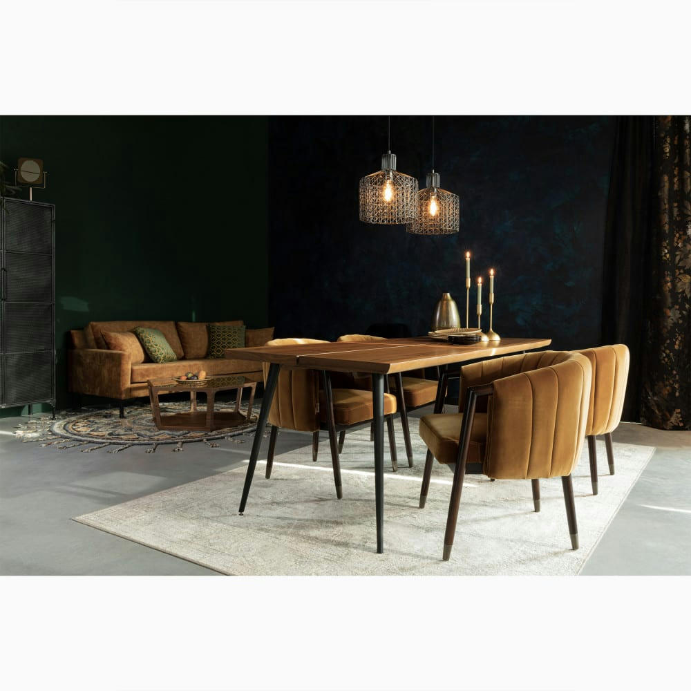 ALAGON - Grande table en bois marron