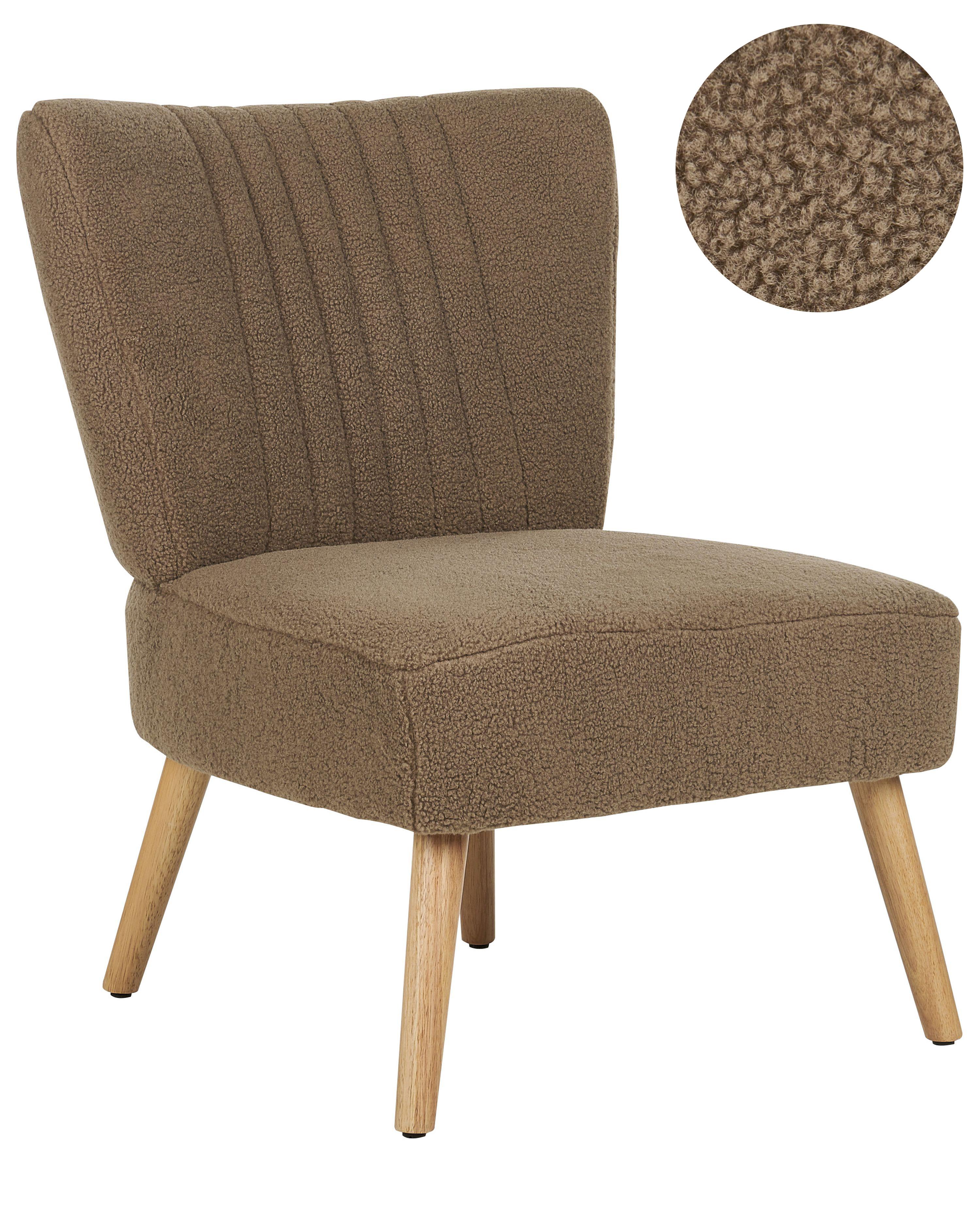 Armchair VAASA Boucle Brown