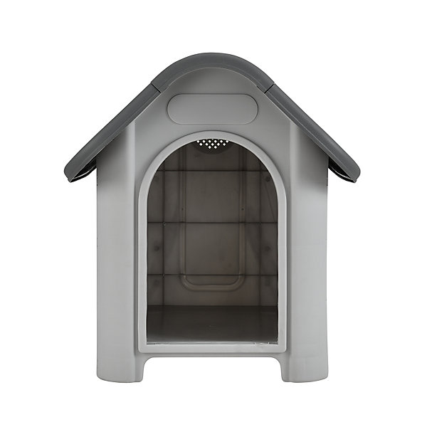 Niche Pvc Avec Trou D'aération Gris Et Noir 75 X 59 X 66 Cm en.casa