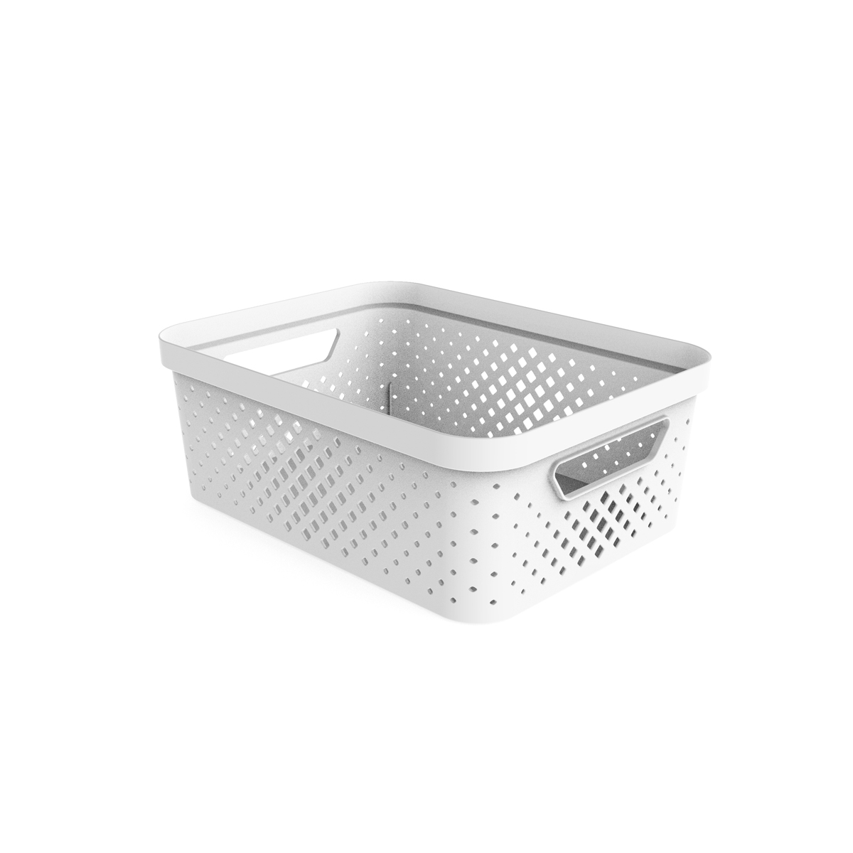 Cesto de arrumação PIXEL branco 11l