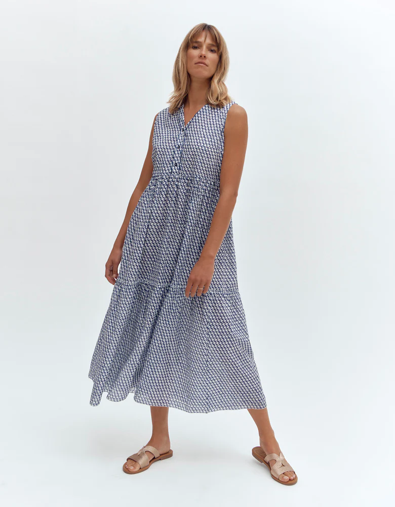 Robe midi à volants RICCI-WEEK/87235/630