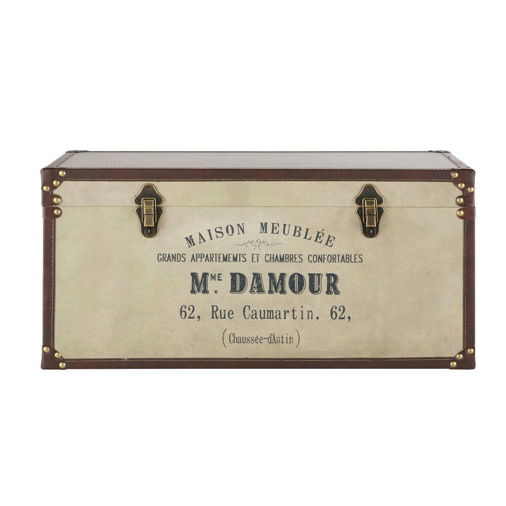 DAMOUR - Malle beige et marron