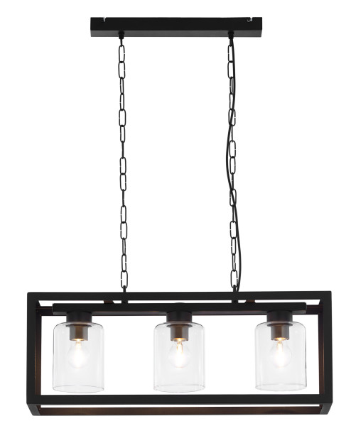 Lampa sufitowa MACARIczarna 3xE27x15W IP20 Jupiter