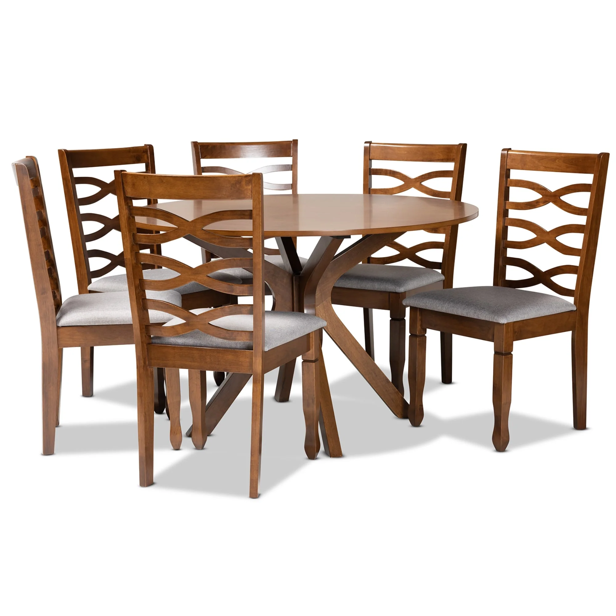 Mila Modern and Contemporary 7-Piece Dining Set