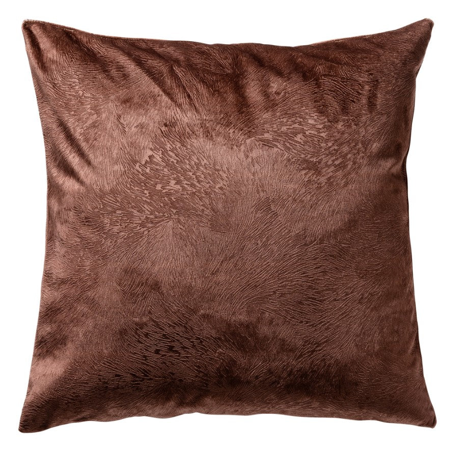 ELAH - kussenhoes 45x45 cm - subtiele structuur - effen kleur - Cappuccino - bruin