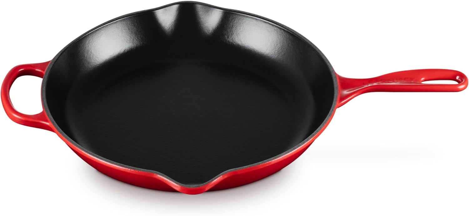 Le Creuset Enameled Cast Iron Signature Iron Handle Skillet, 11.75, Cerise