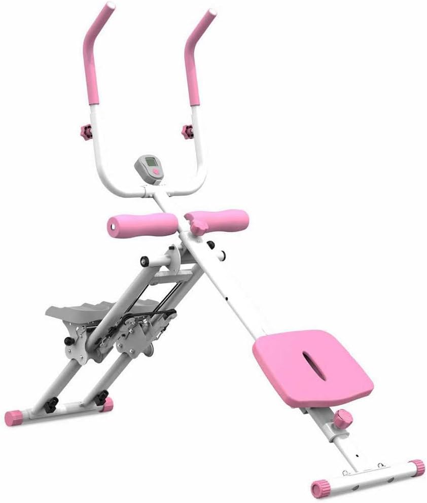 2-in-1 Stair Stepper & Ab Machine, Multi-Function Vertical Climber for Home Gym, Full-Body Cardio & Core Workout Equipment with Adjustable Handlebar, Silent Rollers, 300 LBS Capacity