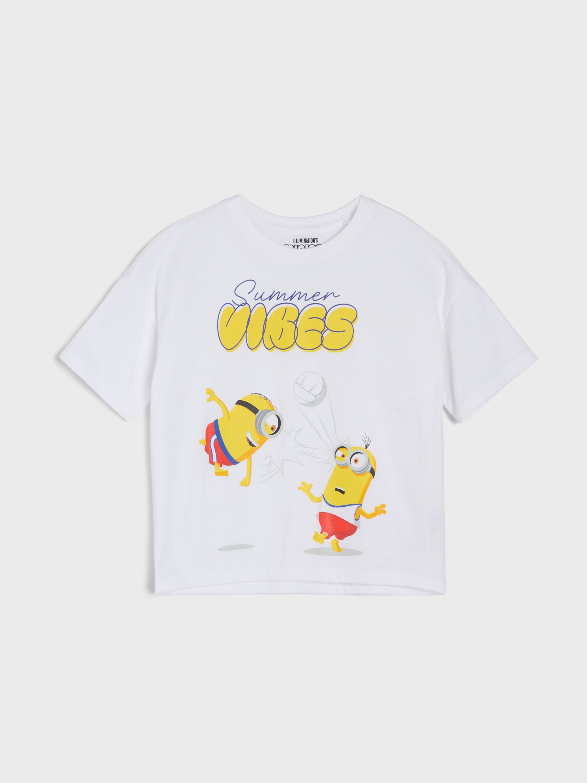 Bawełniana piżama oversize z nadrukiem Minions