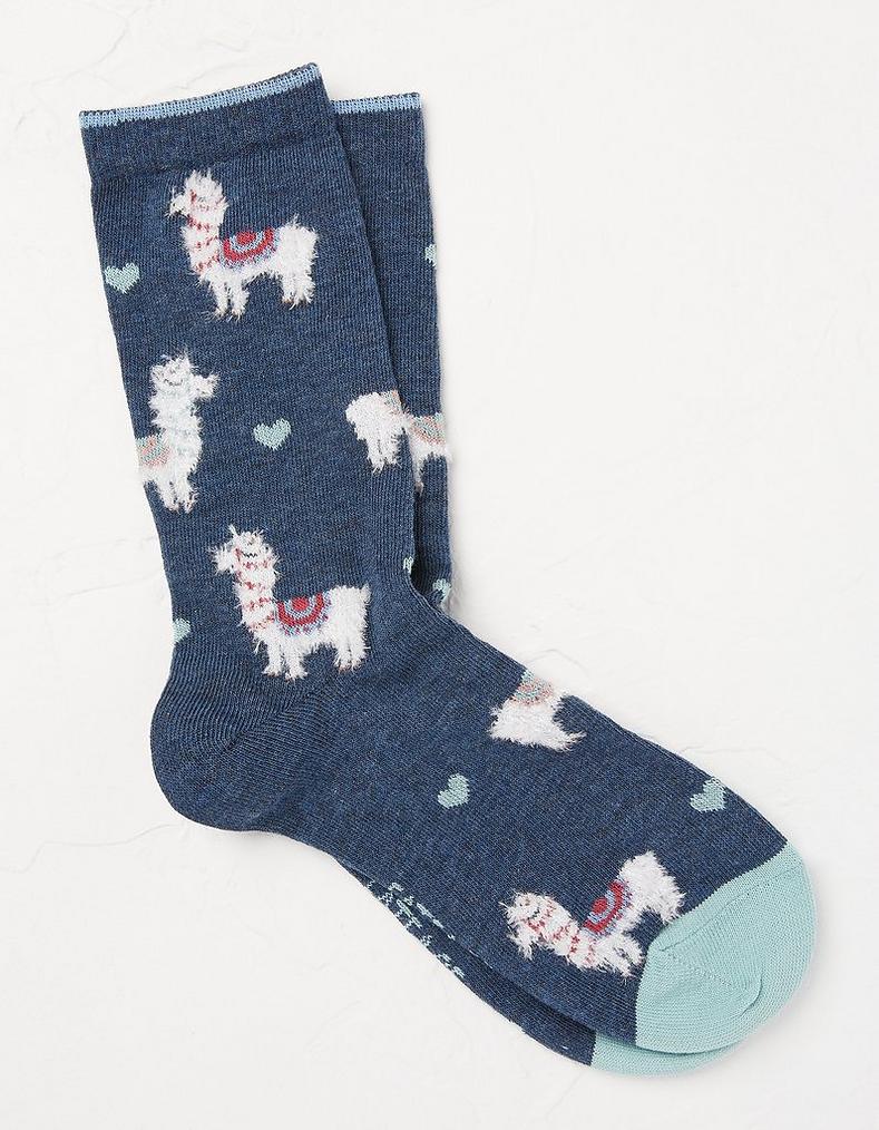 Fluffy Llama Socks