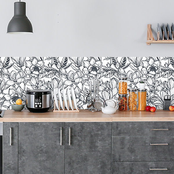 Crédence adhésive feuillage 40x100 cm