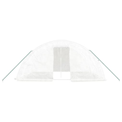 NNEVL Greenhouse with Steel Frame White 20 m&sup2; 5x4x2.3 m