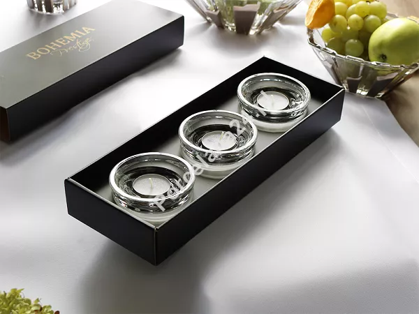 Kpl. świeczników (3 szt.) 9 cm Bohemia Prestige - 4SB.PRE.802473/2