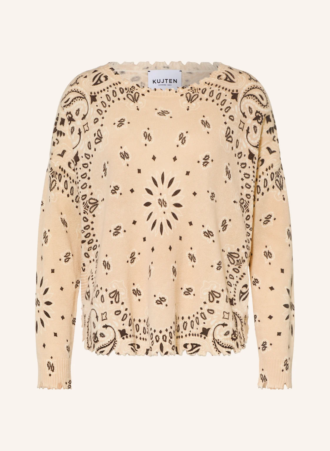 KUJTEN Cashmere-Pullover MELA BANDANA