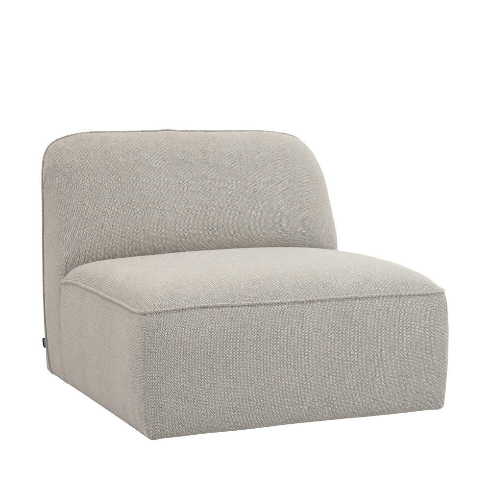 NOOR - Chauffeuse pour canapé modulable en tissu naturel