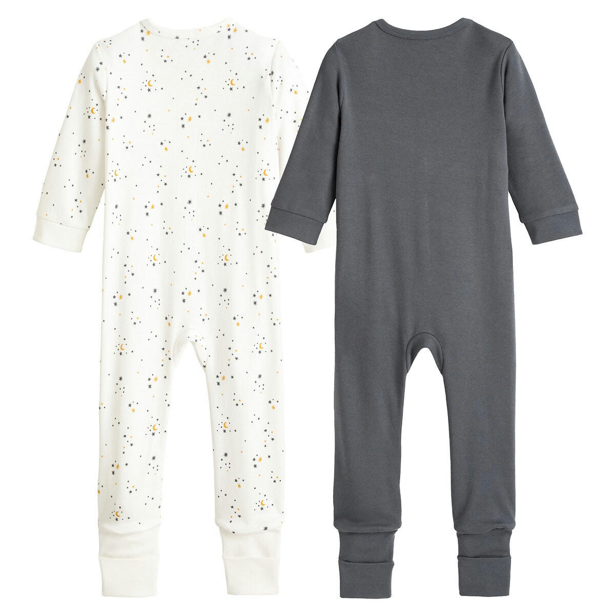Lot de 2 pyjamas 1 pièce coton bio