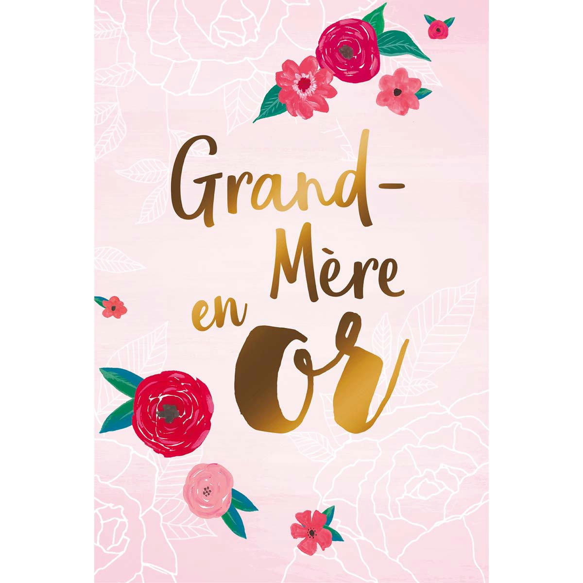 - Carte Grand-mère En Or