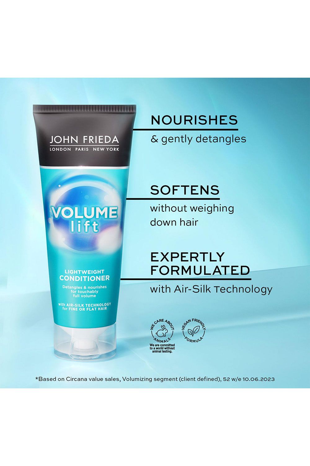 John Frieda Volume Lift 'Conditioner' Lightweight for Fine or Flat Hair, 250ml