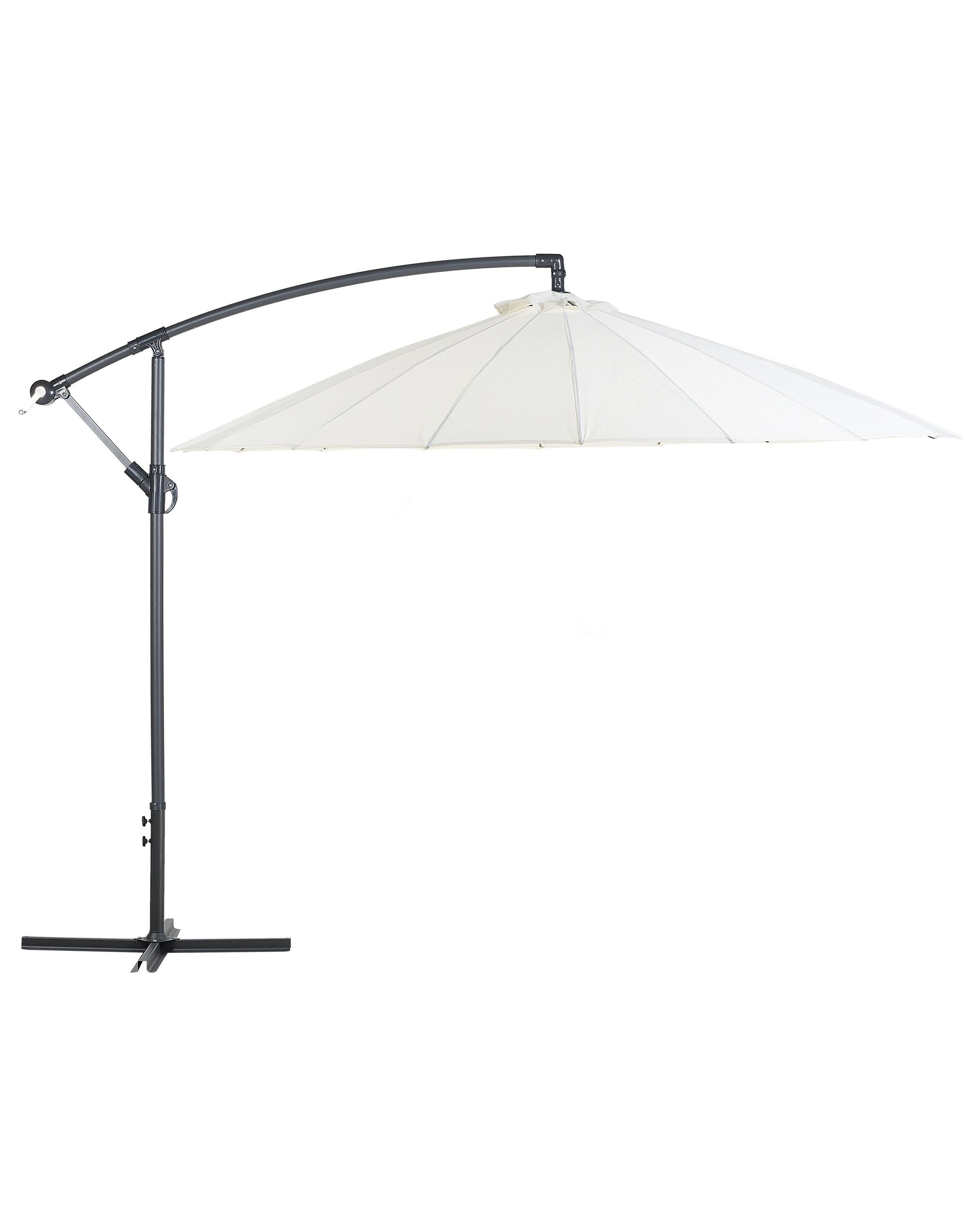 Parasol ogrodowy na wysięgniku beżowy
