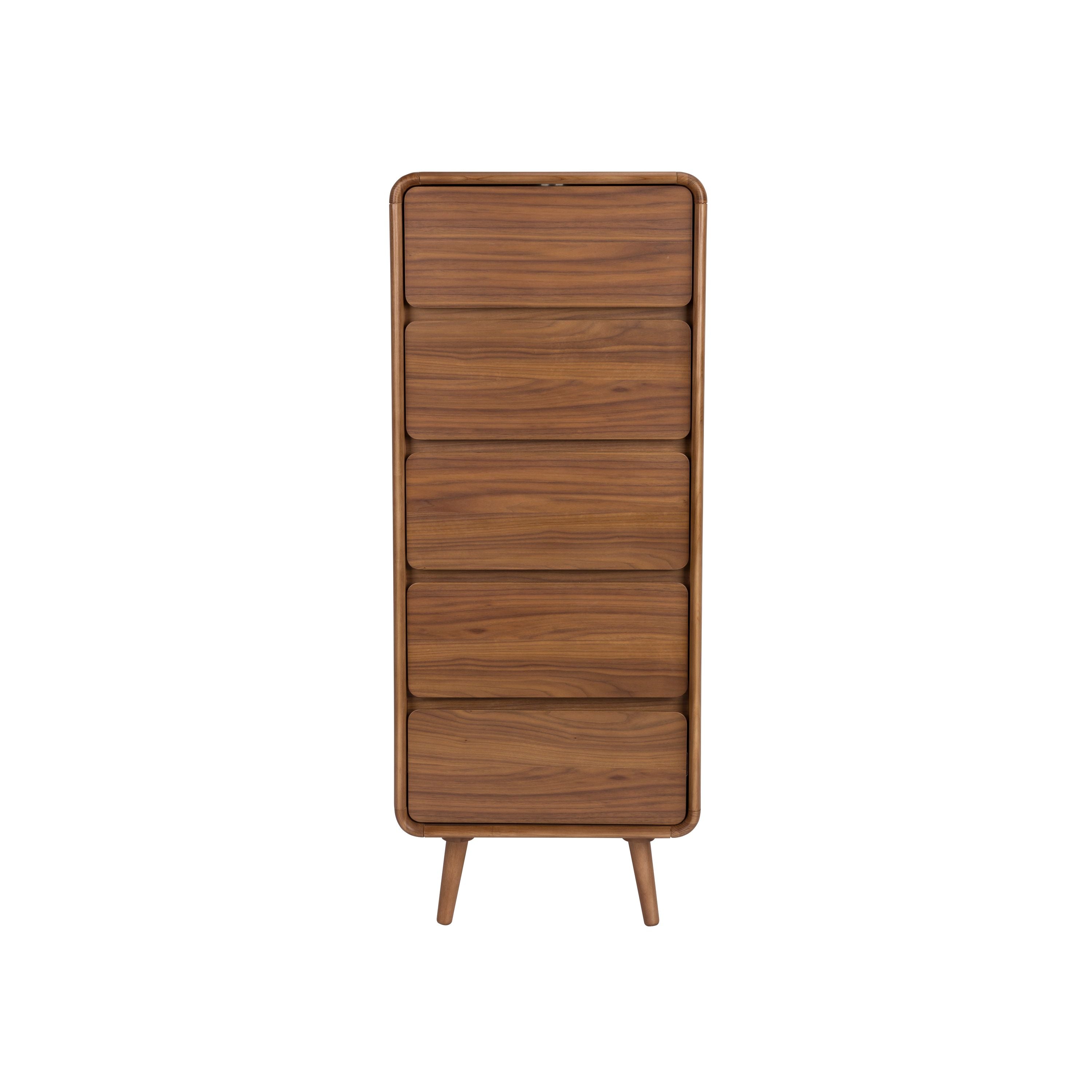 Zuiver Rise Kast  Ladekast Hout Walnoot - Bruin