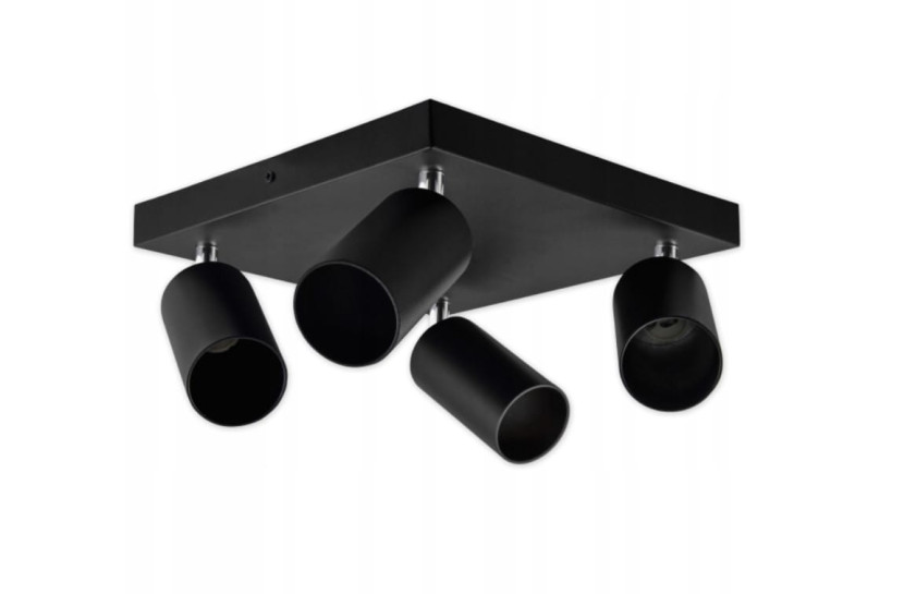 Lampa sufitowa spot Bardo 4xGU10 czarna/chrom