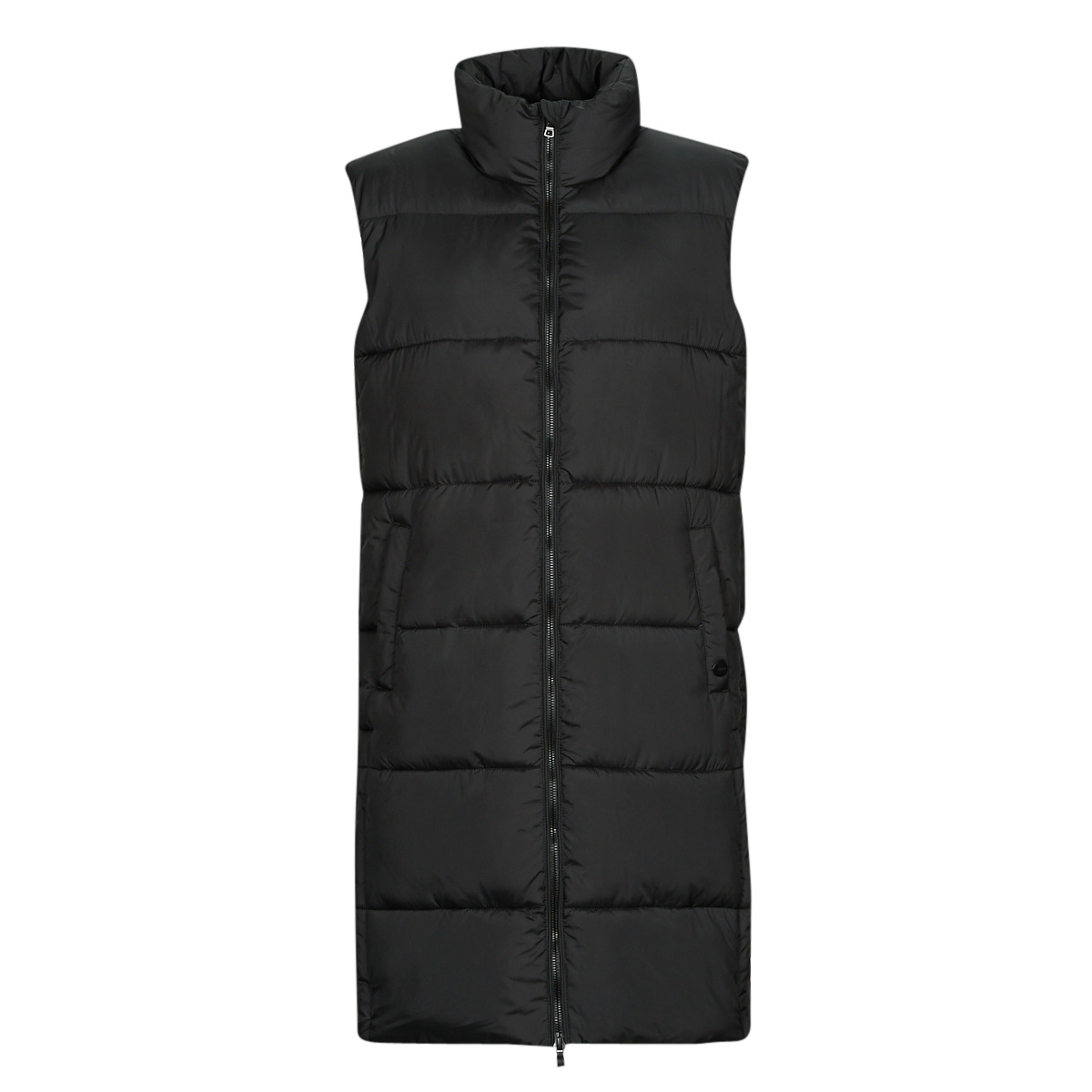 Superdry - STUDIOS LONGLINE QUILTED GILET -  black