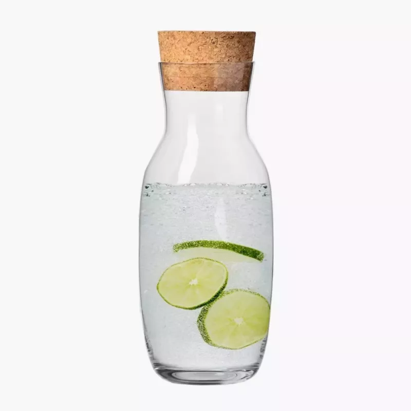 Karafka z korkiem naturalnym KROSNO PURE 1 l szklana