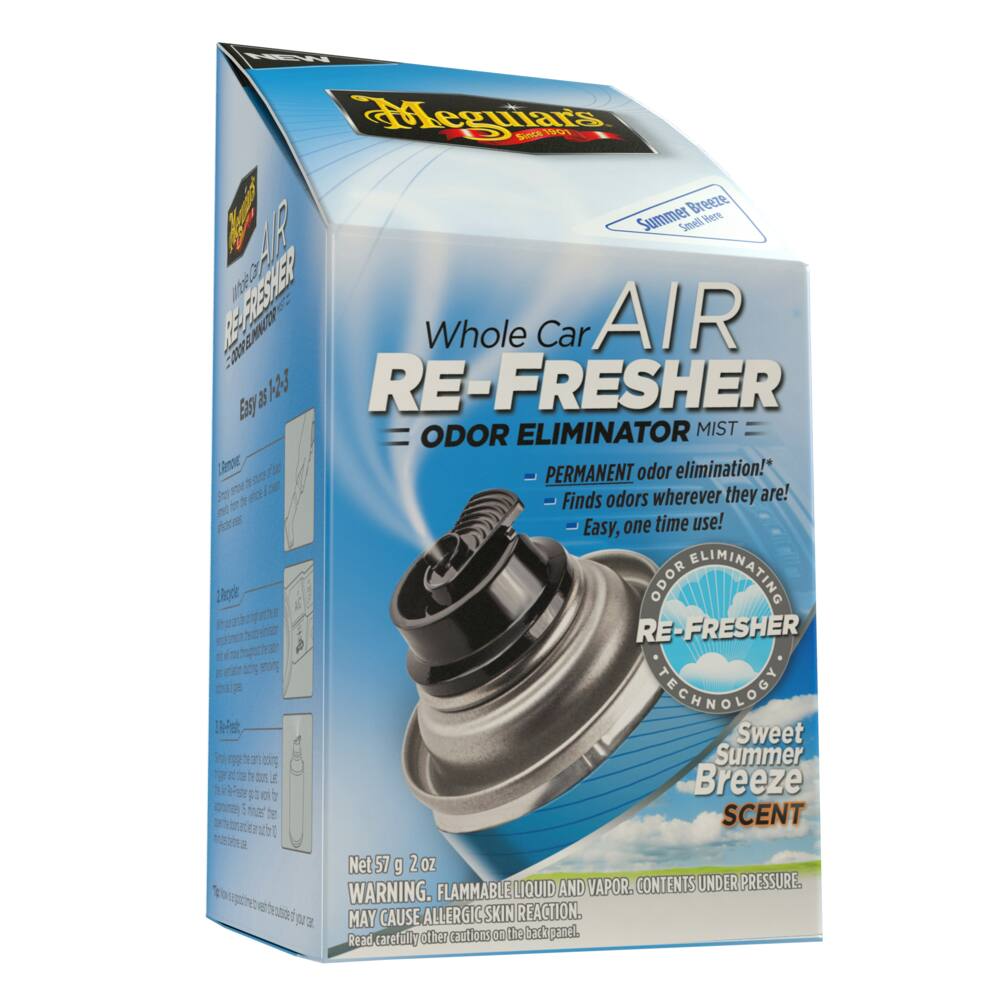 Meguiar's Whole Car Air Refresher Odour Eliminator Spray, Sweet Summer Breeze Scent, 57-g
