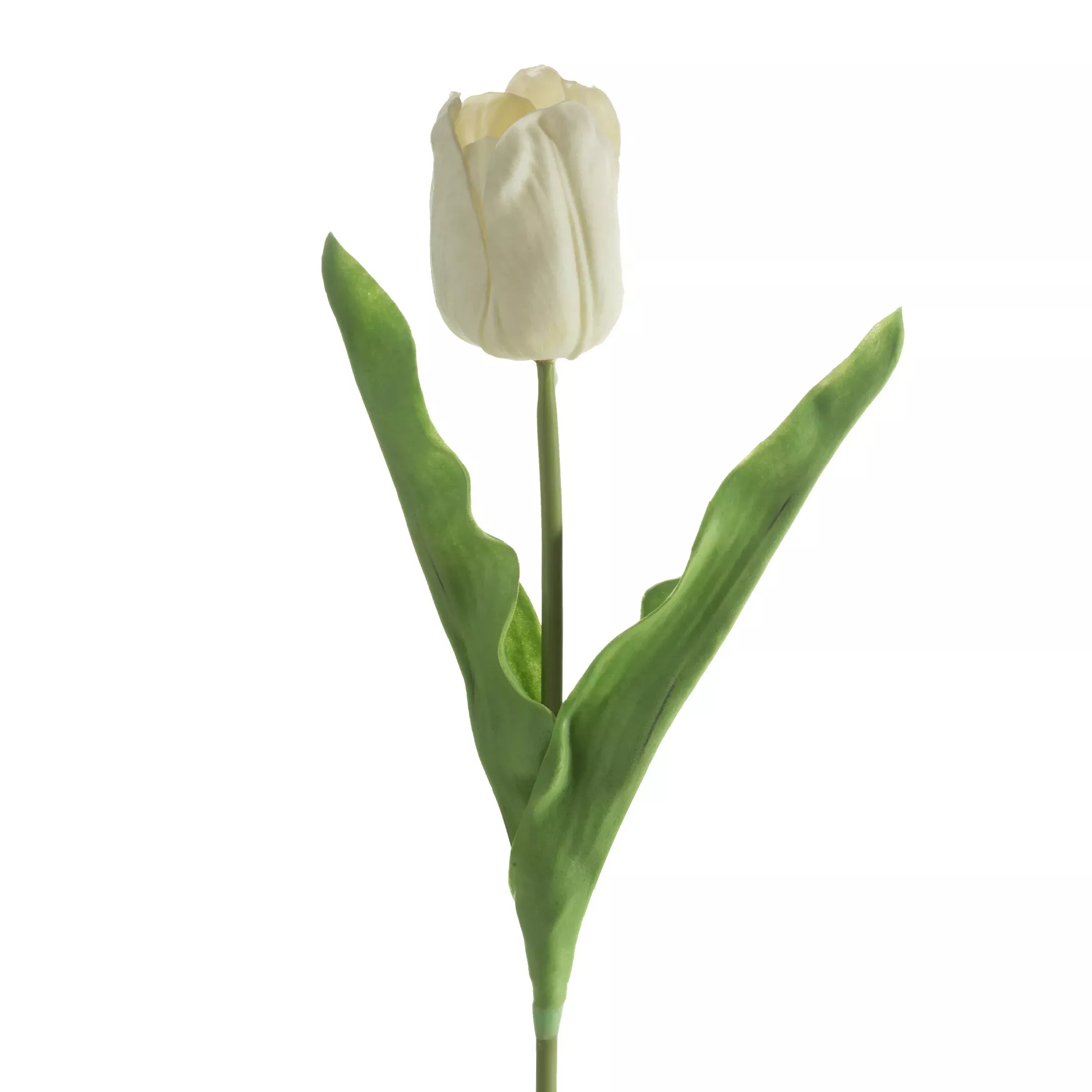 Kwiat sztuczny tulipan biały 56 cm