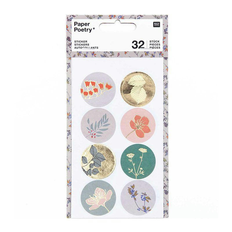 PLANTES - 32 autocollants plantes