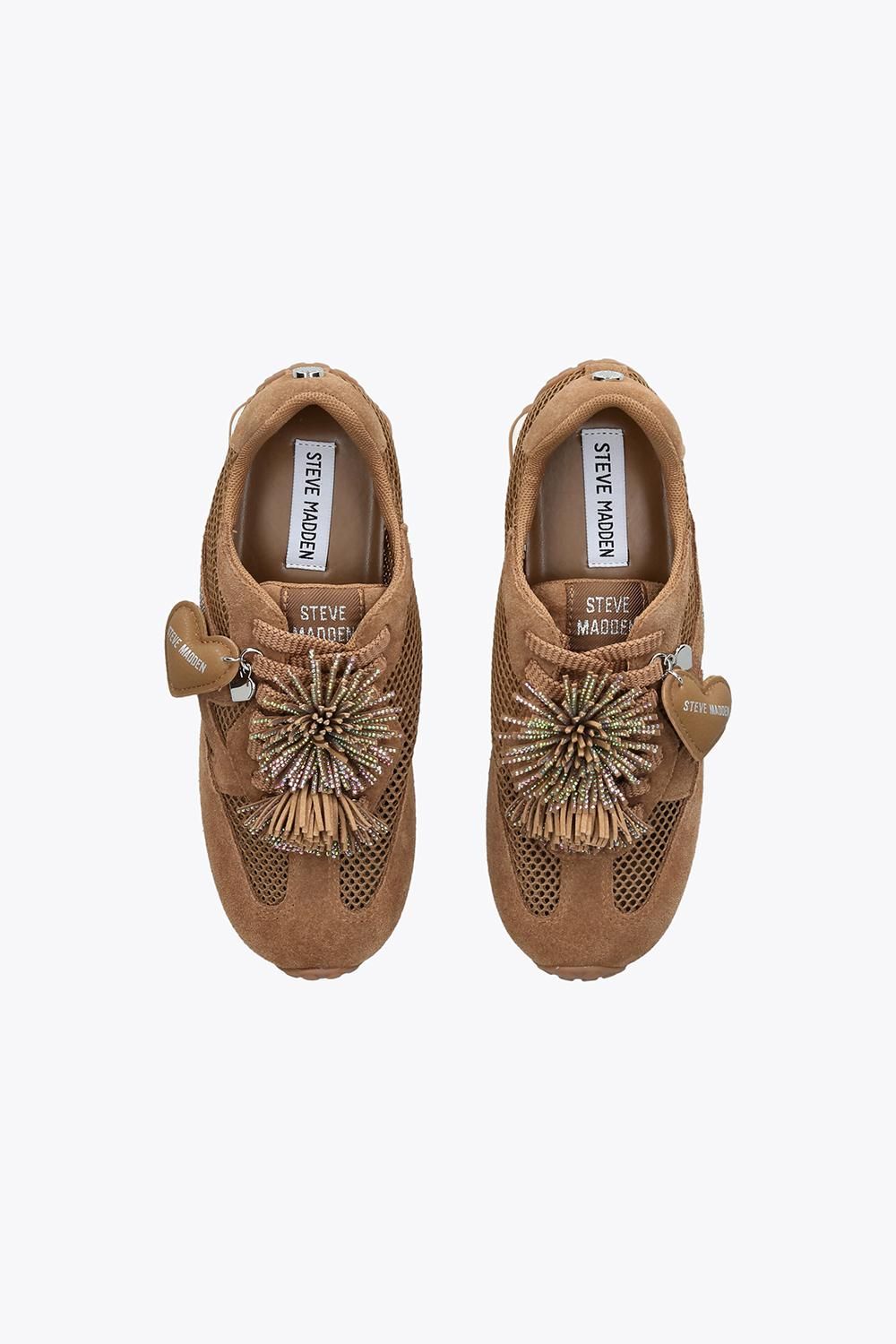 STEVE MADDEN Coheart Brown' Fabric Trainers