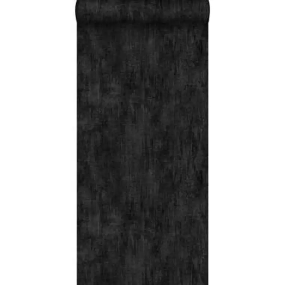 ESTAhome behang - geschilderd effect - zwart - 53 cm x 10,05 m