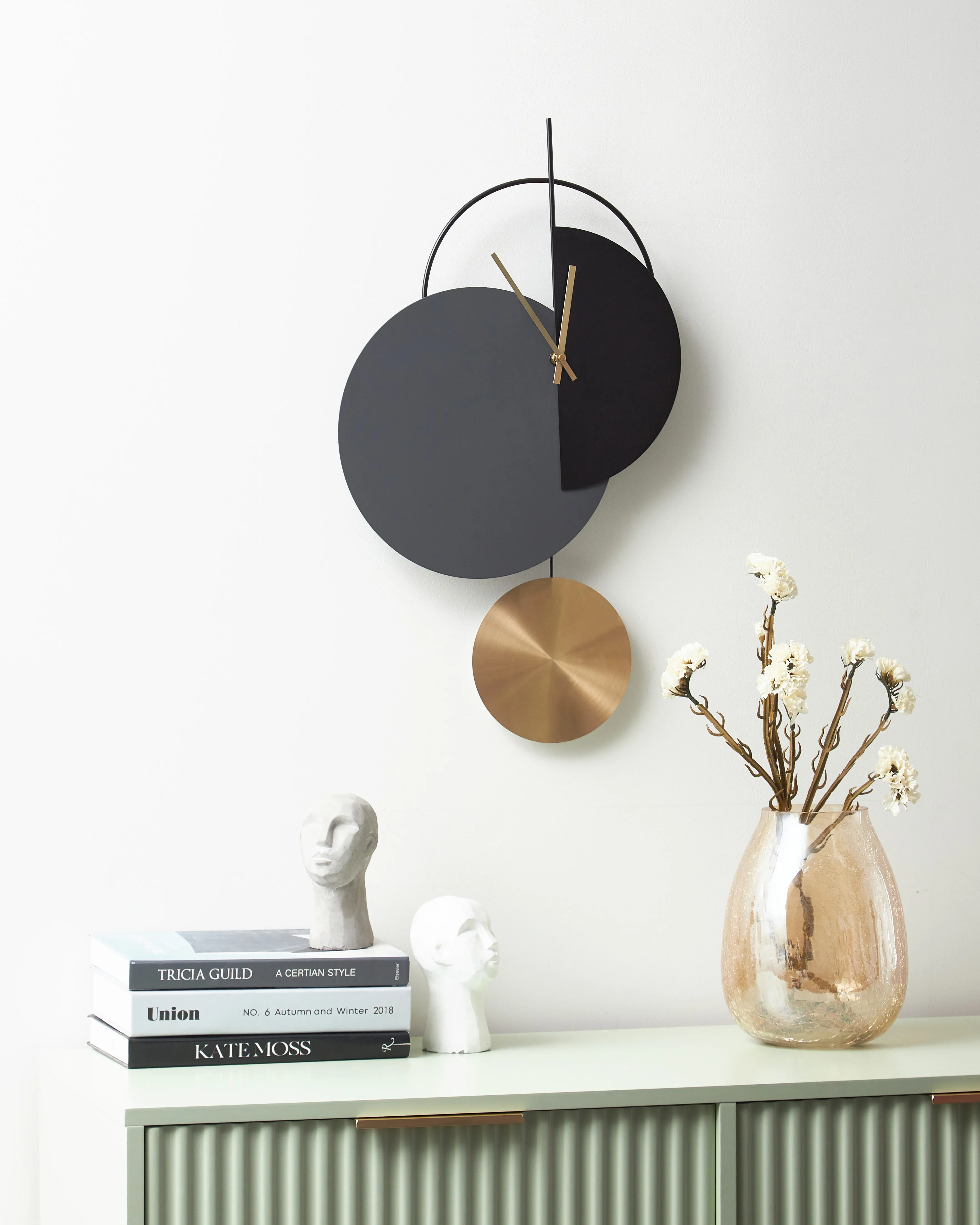 Wall Clock NENDAZ 32 cm Metal Grey