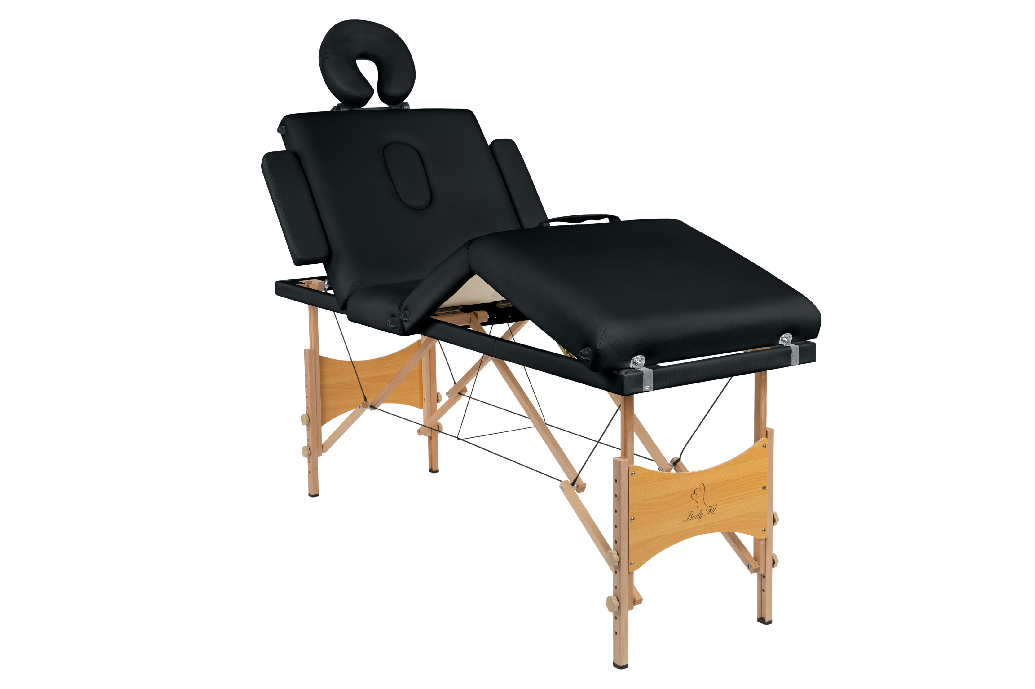 Łóżko do masażu FUNFIT HOME&GARDEN stół 4 segmentowy drewniany  torba