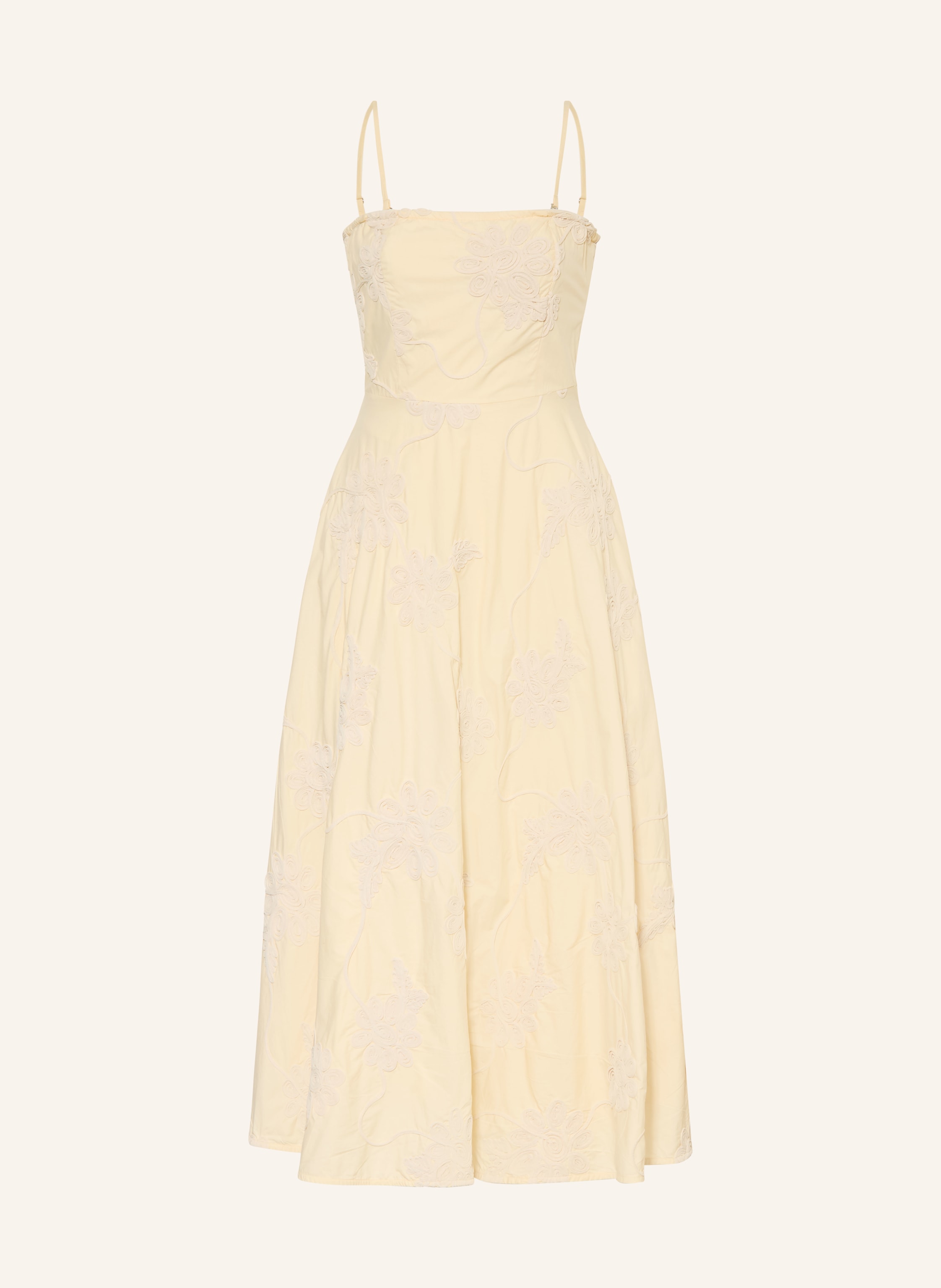 ROTATE Kleid im Materialmix