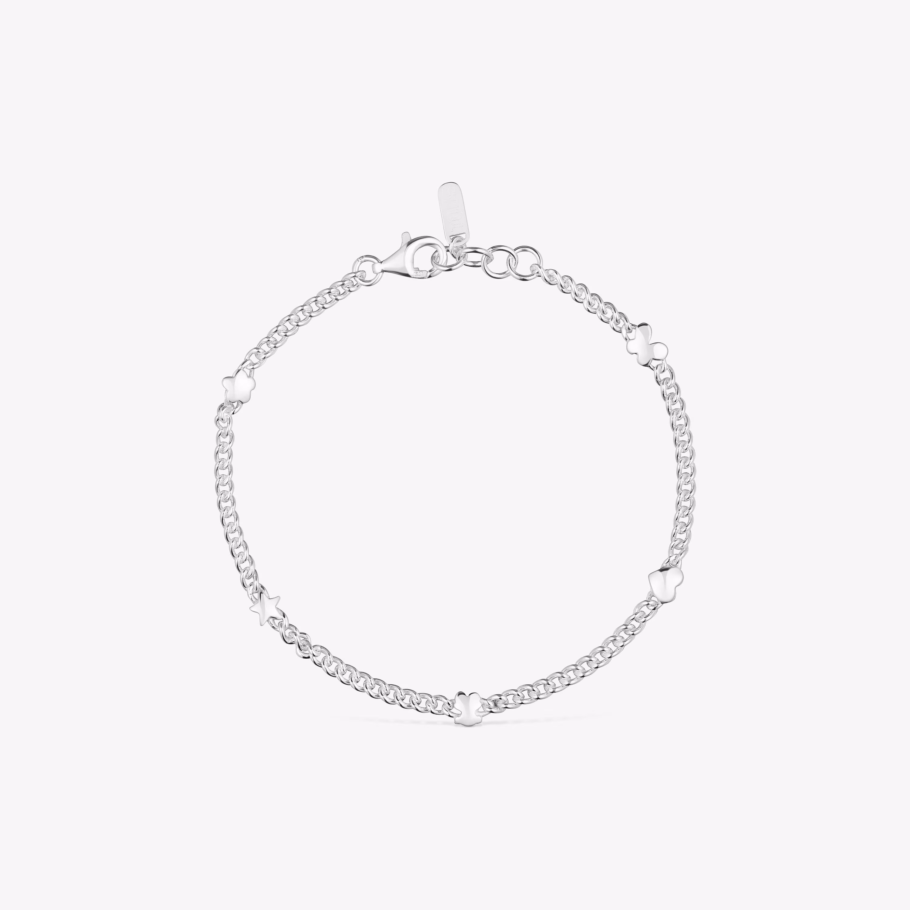 Pulsera cadena de plata motivos Bold Motif