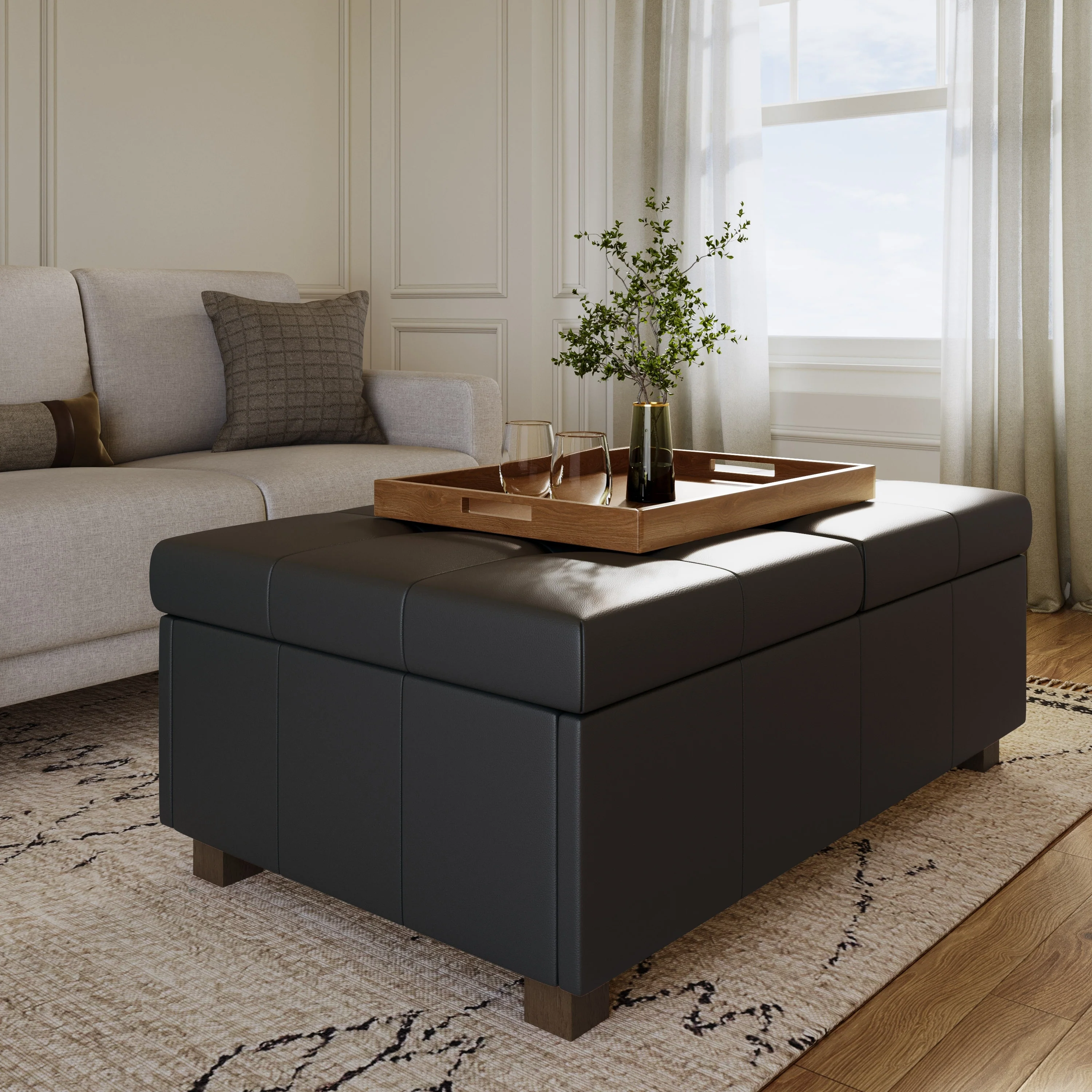 Antonio Deluxe Extra Large Storage Ottoman