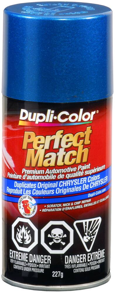 Dupli-Color Perfect Match Premium Acrylic Lacquer Automotive Aerosol Spray Paint, Intense Blue Pearl (PB3), 227-g