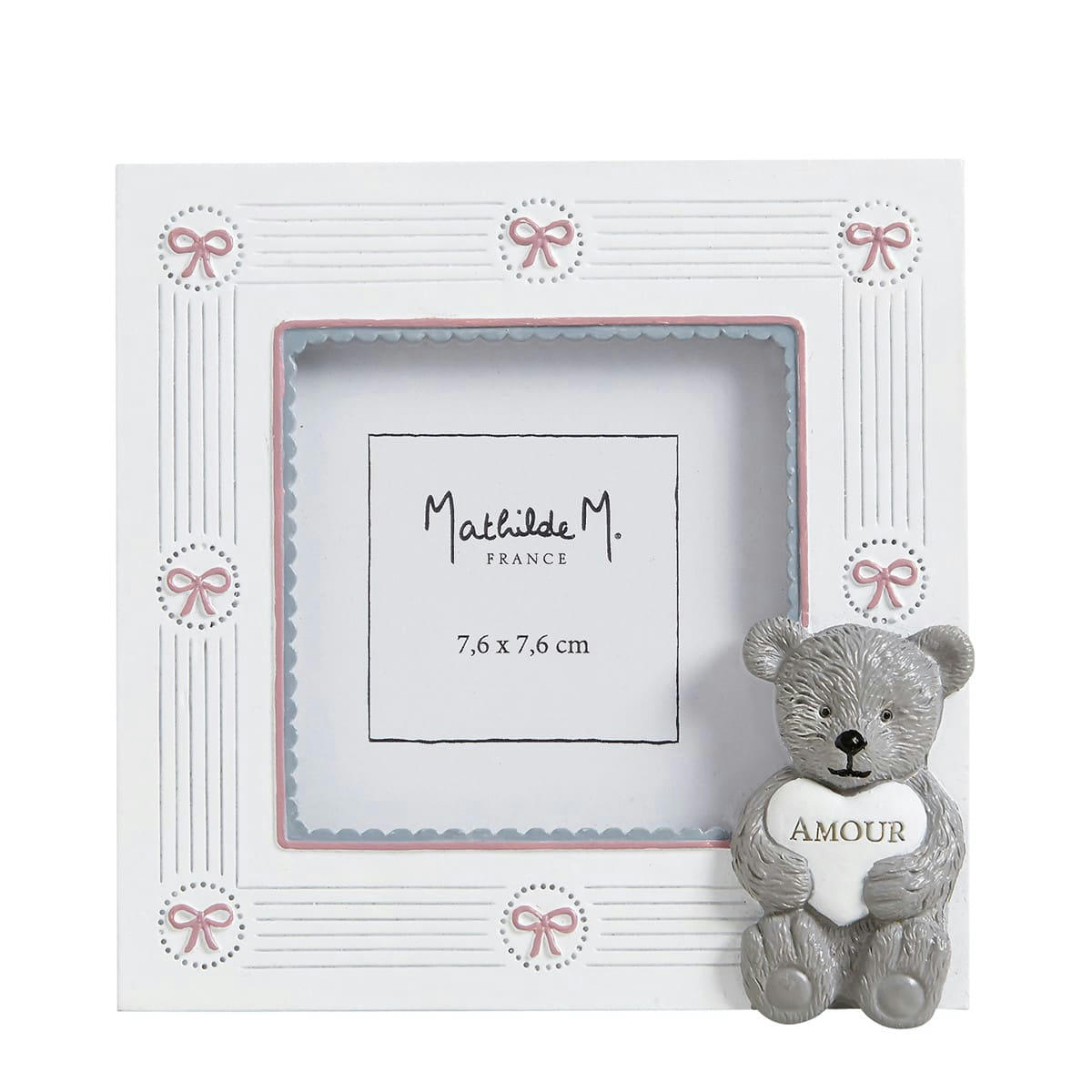 PETITE REINE - Cadre-photo Ourson 12x12cm