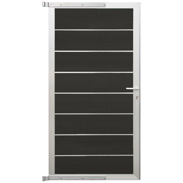 Zauntor »Donatus«, BxH: 90 x 180 cm, WPC, anthrazit