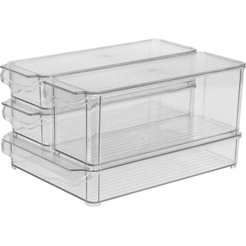 Behälter 4er-Set Kühlschrankorganizer