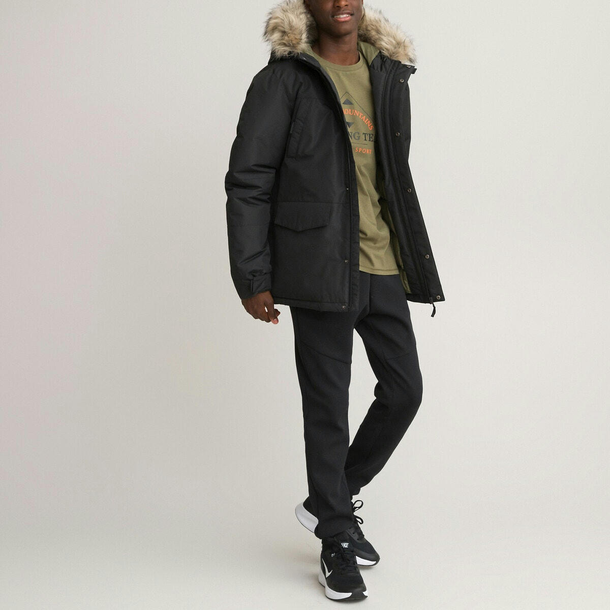 Parka chaude à capuche