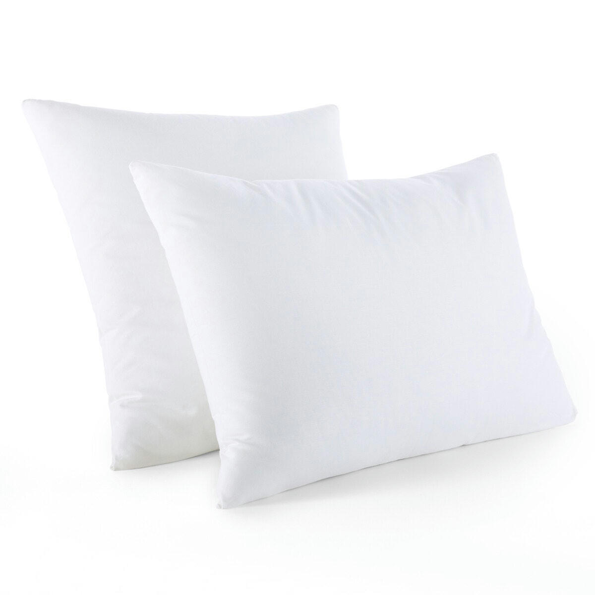 Oreiller moelleux synthétique enveloppe coton bio