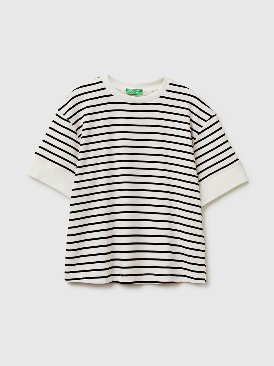 Striped short-sleeved T-shirt
