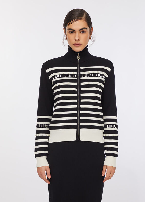 Cardigan a righe